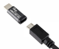 Preview: DINIC Adapter, USB C Stecker auf Micro  Buchse, 3 Stück Alu, space grey
